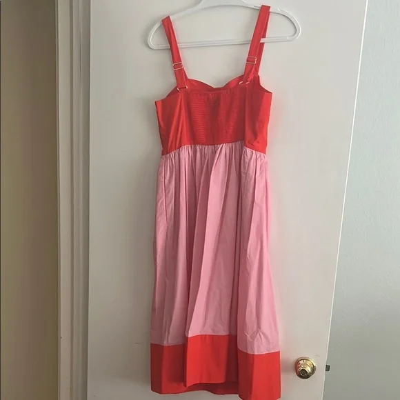 Kate Spade Red and Pink Button-Down Dress - Picture 3 of 4
